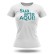 Baby Look Branca Adulto Personalizado (P ao GG)