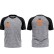 Camisa Raglan Cinza com Preto Personalizado XGG