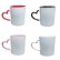 Caneca de Porcelana com Alça de Coração Personalizada