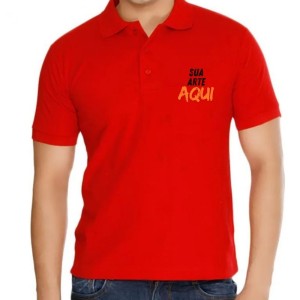 Camisa Polo Colorida Adulto Personalizado (P ao GG) 50% Poliester / 50% algodão   DTF Têxtil  