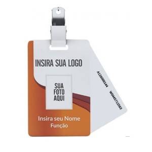 Crachá / Carteirinha Personalizado PVC  4/0 ou 4/4   